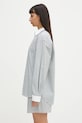 Бавовняна сорочка Sporty & Rich Src Oversized SI019606302ST71 зелений SS25
