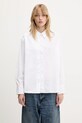 Samsoe Samsoe cotton shirt Salasa plain white F25100006