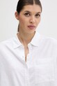 Πουκάμισο από λινό Hollister Co. λευκό KI340.5055.100