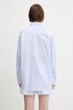 Clothing Sporty & Rich cotton shirt Src Oversized SI006612302ST08 blue