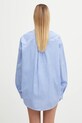 Odzież Sporty & Rich koszula bawełniana Crown Tennis Oversized SI006621304ST08 niebieski