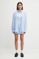 Sporty & Rich cotton shirt Src Oversized SI006602302ST08 blue