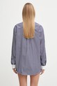 Îmbrăcăminte Sporty & Rich cămașă din bumbac Vendome Oversized SI019602231ST02 bleumarin