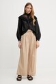 Бавовняна сорочка Weekend Max Mara 2515111013600 чорний SS25