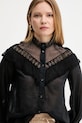 Бавовняна сорочка Weekend Max Mara чорний 2515111013600