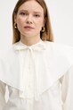 Weekend Max Mara cămașă din bumbac bej 2515111043600