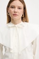 Бавовняна сорочка Weekend Max Mara бежевий 2515111043600