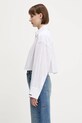 KSUBI koszula bawełniana cropped astra WSP25SH004 niebieski SS25