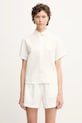 Samsoe Samsoe camicia di lino MINA semplice bianco F23900009