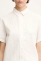 Samsoe Samsoe camicia di lino MINA bianco F23900009