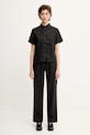 Samsoe Samsoe camicia di lino MINA F23900009 nero