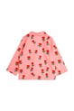 Девочка Детская хлопковая рубашка Mini Rodini Roses 2512011628 розовый