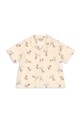 Košile Konges Sløjd ELLIOT SS SHIRT GOTS KS103069 béžová SS25