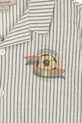 Košile Konges Sløjd ELLIOT SS SHIRT GOTS KS103069 modrá