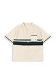 Konges Sløjd koszula bawełniana dziecięca HAI KNIT SHIRT GOTS KS103313 beżowy SS25