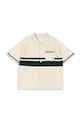 Konges Sløjd cămașă de bumbac pentru copii HAI KNIT SHIRT GOTS KS103313 bej SS25