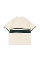 Chłopiec Konges Sløjd koszula bawełniana dziecięca HAI KNIT SHIRT GOTS KS103313 beżowy