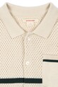 Konges Sløjd koszula bawełniana dziecięca HAI KNIT SHIRT GOTS beżowy KS103313
