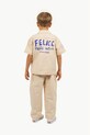 Tinycottons koszula bawełniana dziecięca ARTSY TREE SHIRT SS25.201 beżowy