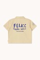 Chłopiec Tinycottons koszula bawełniana dziecięca ARTSY TREE SHIRT SS25.201 beżowy