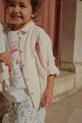 Konges Sløjd koszula bawełniana dziecięca RHW X KS BELLA SHIRT GOTS bawełna beżowy KS103591