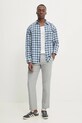 Tommy Jeans koszula bawełniana DM0DM20239 niebieski SS25