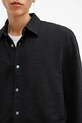 AllSaints koszula bawełniana FOSTER M004PB czarny SS25