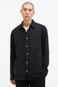 Îmbrăcăminte AllSaints camasa din bumbac FOSTER M004PB negru
