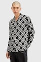 AllSaints koszula GRID casual czarny M025SB