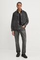 Džínová košile HUGO 50534220 šedá SS25