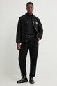 Хлопковая рубашка HUGO 50293691 чёрный SS25