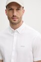Pamučna košulja BOSS Green bijela 50533149