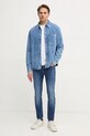 Calvin Klein Jeans koszula jeansowa J30J326561 niebieski SS25