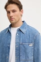 Rifľová košeľa Calvin Klein Jeans modrá J30J326561