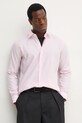 BOSS camicia in cotone rosa 50533421