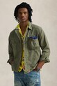 Хлопковая рубашка Polo Ralph Lauren casual зелёный 710956947