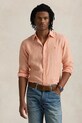 Льняная рубашка Polo Ralph Lauren узор оранжевый 710961264