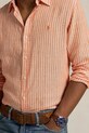 Льняная рубашка Polo Ralph Lauren оранжевый 710961264