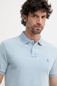 Bavlněné polo tričko Polo Ralph Lauren modrá 710970582