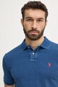 Бавовняне поло Polo Ralph Lauren блакитний 710970582