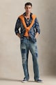 Одежда Льняная рубашка Polo Ralph Lauren 710957840 голубой