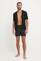 Πουκάμισο Calvin Klein KM0KM01087 μαύρο SS25