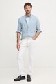 Bavlněná košile Tommy Hilfiger MW0MW37549 bílá SS25