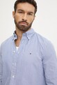 Бавовняна сорочка Tommy Hilfiger MW0MW37549 блакитний