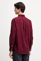 Odzież Tommy Hilfiger koszula bawełniana MW0MW37550 bordowy