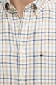 Tommy Hilfiger koszula z domieszką lnu MW0MW37573 beżowy