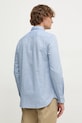 Одяг Сорочка з домішкою льону Tommy Hilfiger MW0MW37574 блакитний