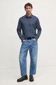 Îmbrăcăminte Tommy Hilfiger cămașă din bumbac MW0MW37594 bleumarin