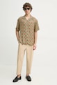 Drôle de Monsieur koszula La Chemise Ornements F.SH198.VI015.NY granatowy SS25