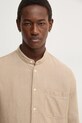Bavlněná košile Marc O'Polo béžová 5000005770